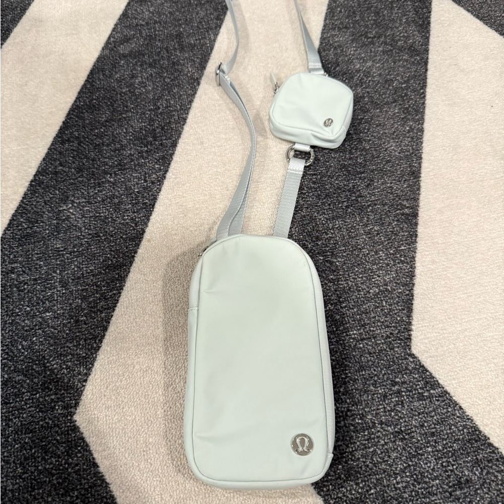 Lululemon Athletica Soft Gray Crossbody Bag
